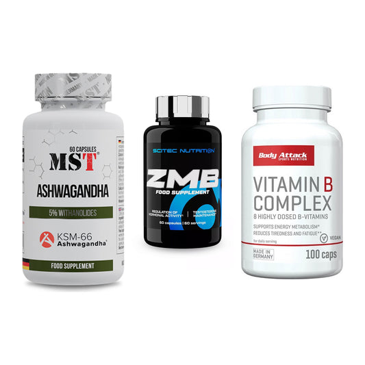 Stress & Balance: MST Ashwagandha + Scitec ZMB + Body Attack – alle enthaltenen Artikel