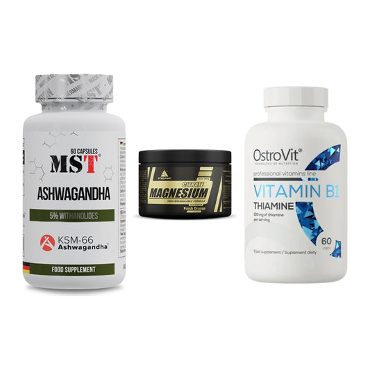 Stress & Balance: MST Ashwagandha + Peak Magnesium + Ostrovit – alle enthaltenen Artikel