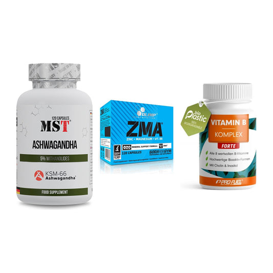 Stress & Balance: MST Ashwagandha + Olimp ZMA + ProFuel Vitamin – alle enthaltenen Artikel