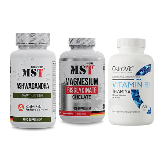 Stress & Balance: MST Ashwagandha + MST Magnesium + Ostrovit – alle enthaltenen Artikel