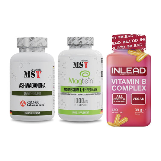 Stress & Balance: MST Ashwagandha + MST Magnesium + INLEAD Vitamin – alle enthaltenen Artikel