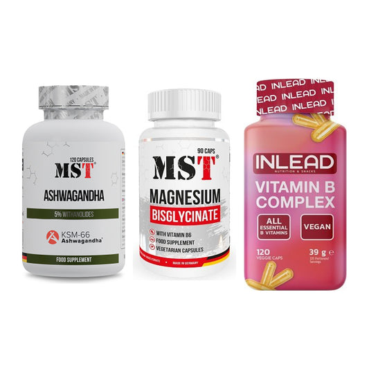 Stress & Balance: MST Ashwagandha + MST Magnesium + INLEAD Vitamin – alle enthaltenen Artikel
