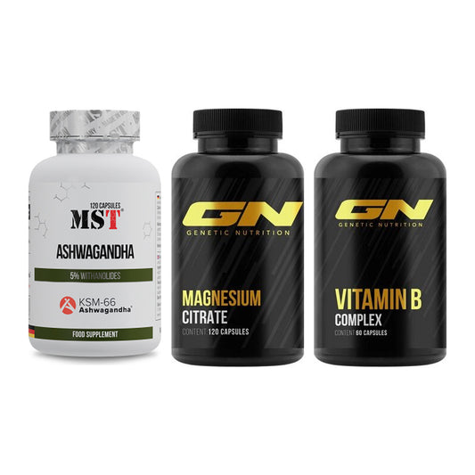 Stress & Balance: MST Ashwagandha + GN Magnesium + GN Vitamin – alle enthaltenen Artikel