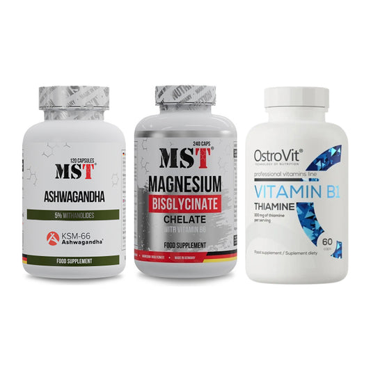 Stress & Balance: MST Ashwagandha + MST Magnesium + Ostrovit – alle enthaltenen Artikel