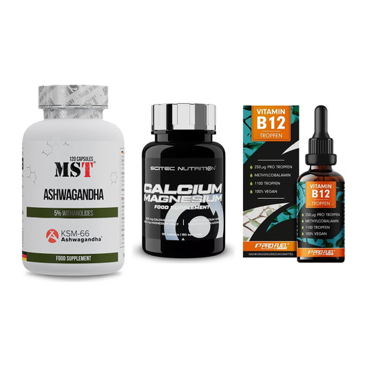 Stress & Balance: MST Ashwagandha + Scitec Calcium + ProFuel Vitamin – alle enthaltenen Artikel