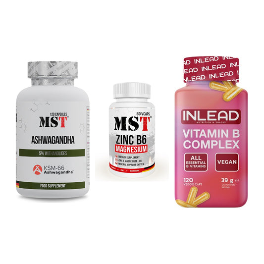 Stress & Balance: MST Ashwagandha + MST Zinc + INLEAD Vitamin – alle enthaltenen Artikel