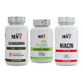 Stress & Balance: MST Ashwagandha + MST Magnesium + MST Niacin – alle enthaltenen Artikel
