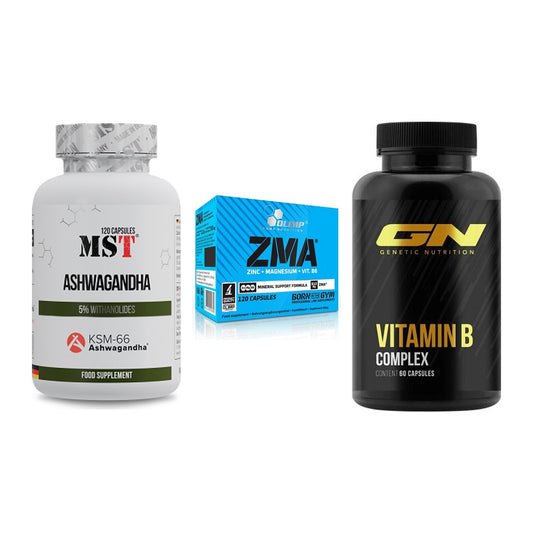 Stress & Balance: MST Ashwagandha + Olimp ZMA + GN Vitamin – alle enthaltenen Artikel