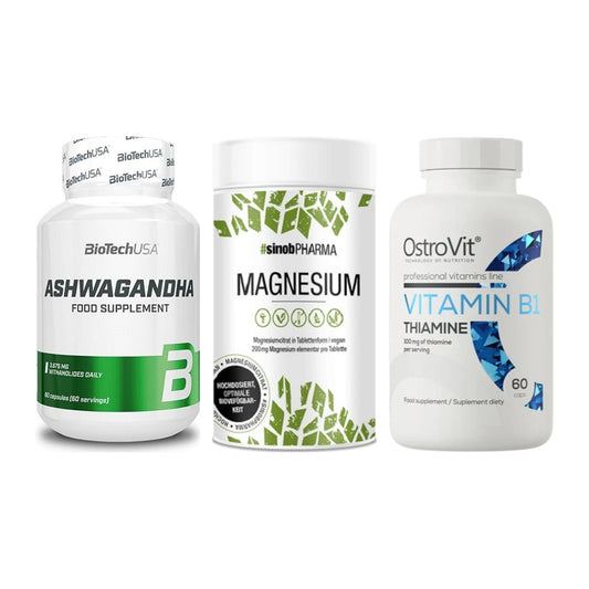 Stress & Balance: BioTech Ashwaga + Sinob Magnesium + Ostrovit – alle enthaltenen Artikel