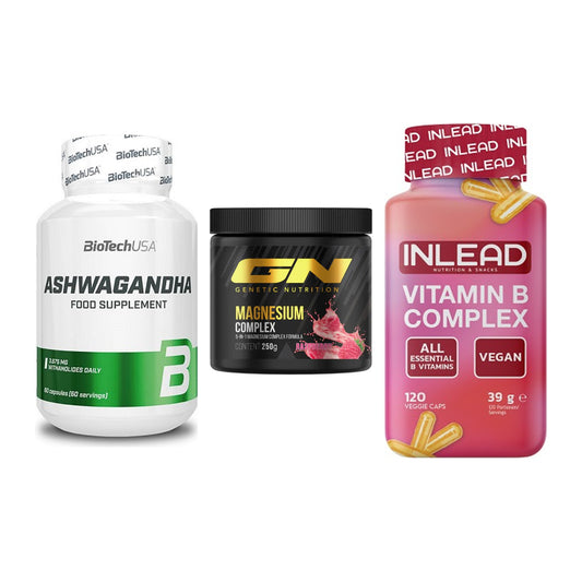 Stress & Balance: BioTech Ashwaga + GN Magnesium + INLEAD Vitamin – alle enthaltenen Artikel