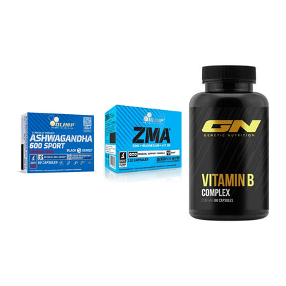 Stress & Balance: Olimp Ashwagand + Olimp ZMA + GN Vitamin – alle enthaltenen Artikel
