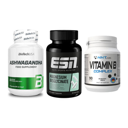 Stress & Balance: BioTech Ashwaga + ESN Magnesium + NNT Vitamin B – alle enthaltenen Artikel