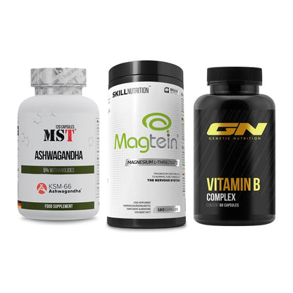 Stress & Balance: MST Ashwagandha + Skill Nutrition + GN Vitamin – alle enthaltenen Artikel