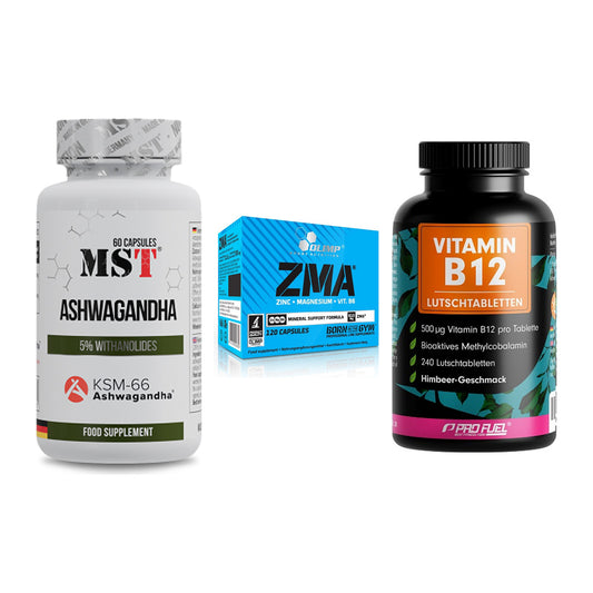 Stress & Balance: MST Ashwagandha + Olimp ZMA + ProFuel Vitamin – alle enthaltenen Artikel