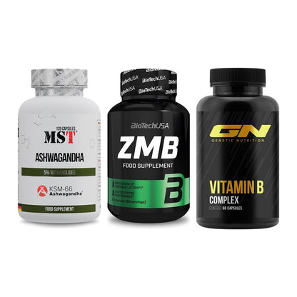 Stress & Balance: MST Ashwagandha + BioTech ZMB + GN Vitamin – alle enthaltenen Artikel