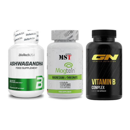 Stress & Balance: BioTech Ashwaga + MST Magnesium + GN Vitamin – alle enthaltenen Artikel