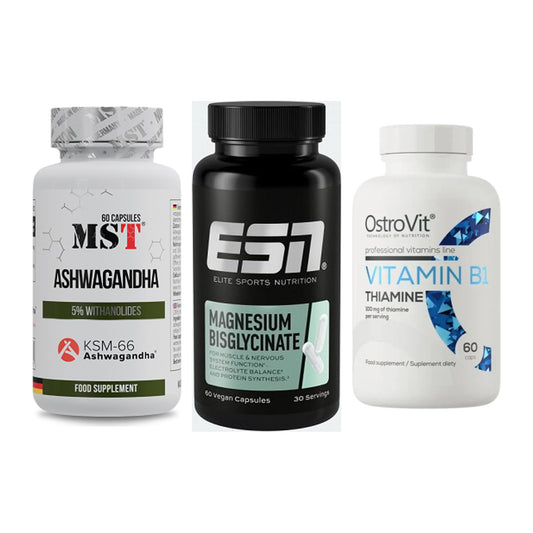 Stress & Balance: MST Ashwagandha + ESN Magnesium + Ostrovit – alle enthaltenen Artikel