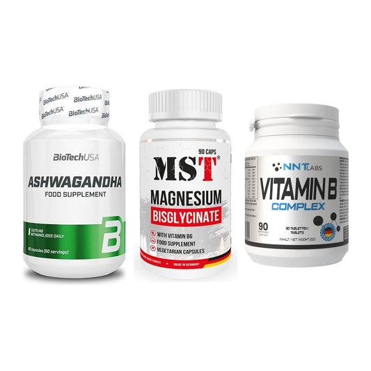 Stress & Balance: BioTech Ashwaga + MST Magnesium + NNT Vitamin B – alle enthaltenen Artikel