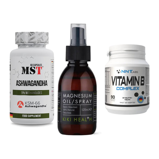 Stress & Balance: MST Ashwagandha + KIKI Health + NNT Vitamin B – alle enthaltenen Artikel