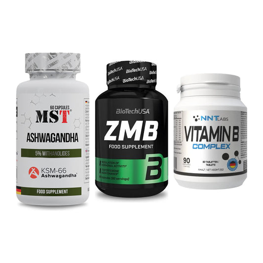 Stress & Balance: MST Ashwagandha + BioTech ZMB + NNT Vitamin B – alle enthaltenen Artikel
