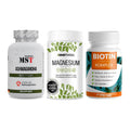 Stress & Balance: MST Ashwagandha + Sinob Magnesium + ProFuel BIOTIN – alle enthaltenen Artikel