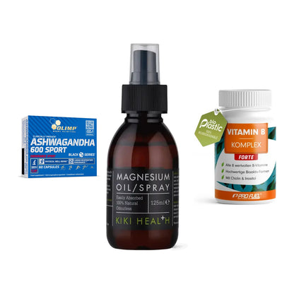 Stress & Balance: Olimp Ashwagand + KIKI Health + ProFuel Vitamin – alle enthaltenen Artikel