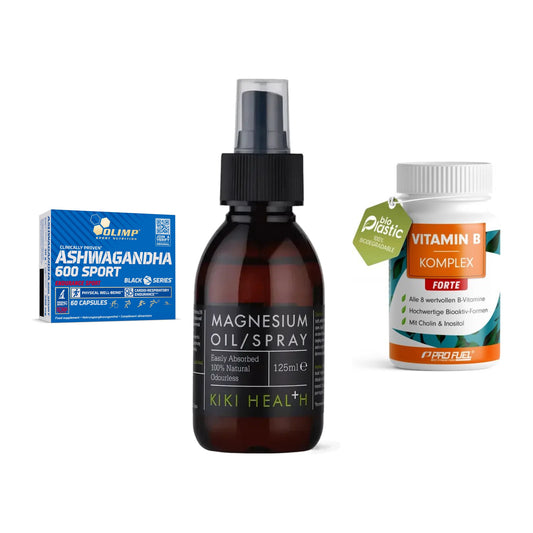 Stress & Balance: Olimp Ashwagand + KIKI Health + ProFuel Vitamin – alle enthaltenen Artikel