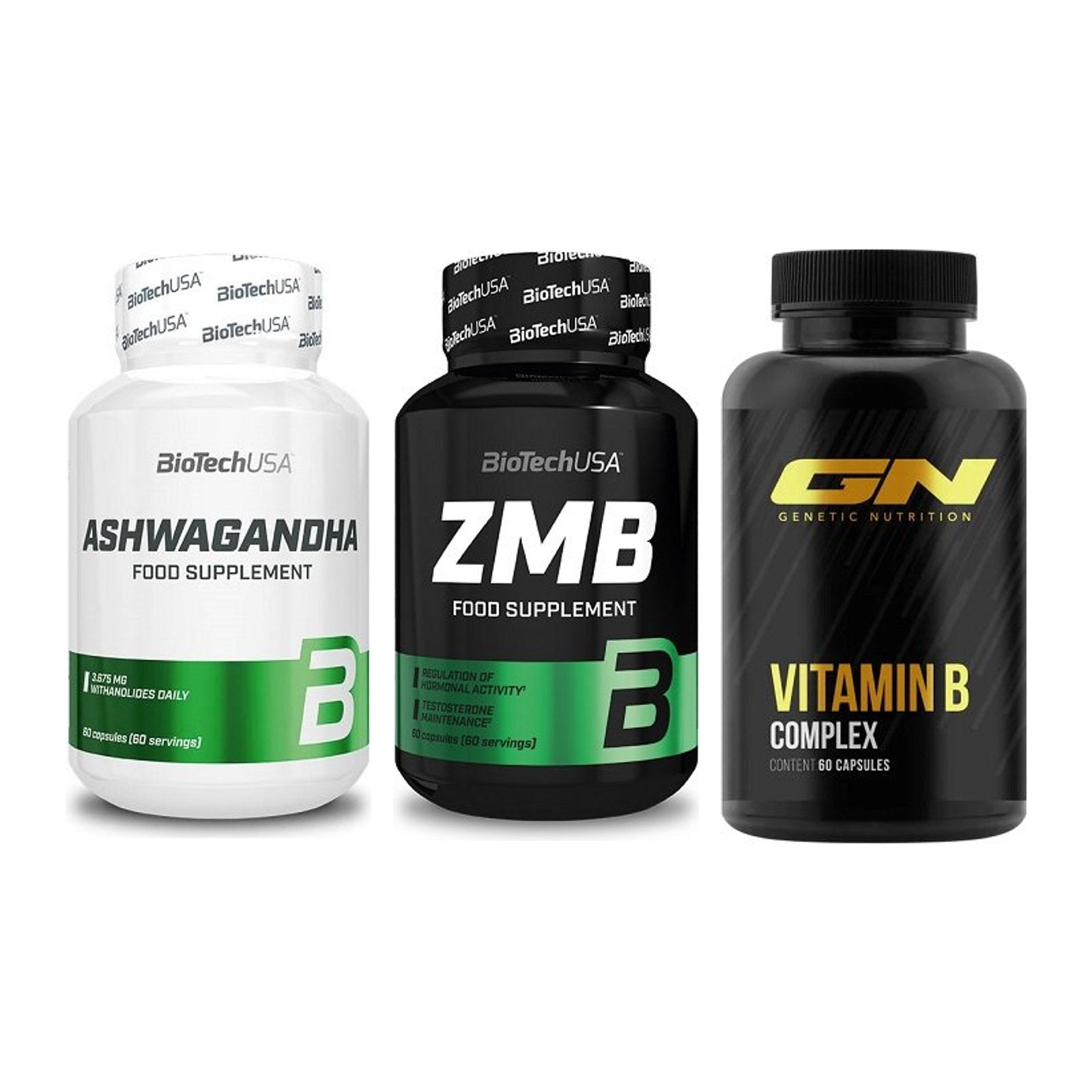 Stress & Balance: BioTech Ashwaga + BioTech ZMB + GN Vitamin – alle enthaltenen Artikel