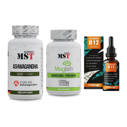 Stress & Balance: MST Ashwagandha + MST Magnesium + ProFuel Vitamin – alle enthaltenen Artikel