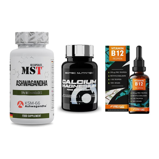 Stress & Balance: MST Ashwagandha + Scitec Calcium + ProFuel Vitamin – alle enthaltenen Artikel