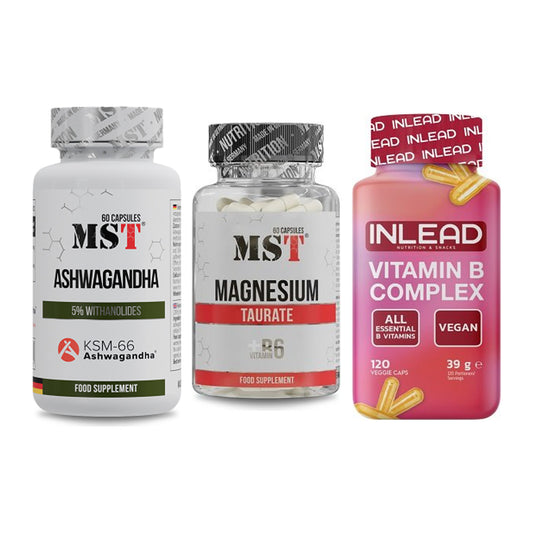 Stress & Balance: MST Ashwagandha + MST Magnesium + INLEAD Vitamin – alle enthaltenen Artikel