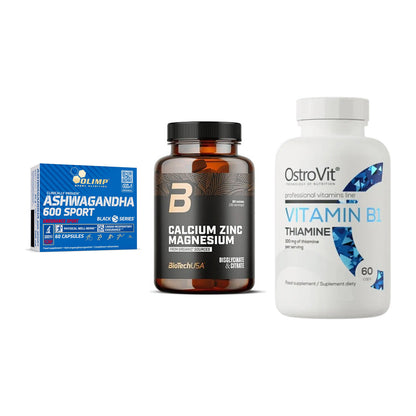 Stress & Balance: Olimp Ashwagand + BioTech Calcium + Ostrovit – alle enthaltenen Artikel