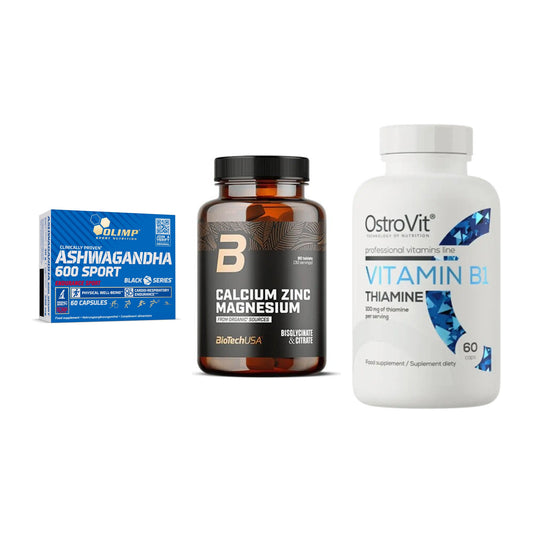 Stress & Balance: Olimp Ashwagand + BioTech Calcium + Ostrovit – alle enthaltenen Artikel