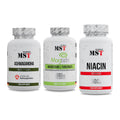 Stress & Balance: MST Ashwagandha + MST Magnesium + MST Niacin – alle enthaltenen Artikel
