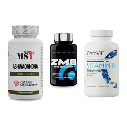 Stress & Balance: MST Ashwagandha + Scitec ZMB + Ostrovit – alle enthaltenen Artikel