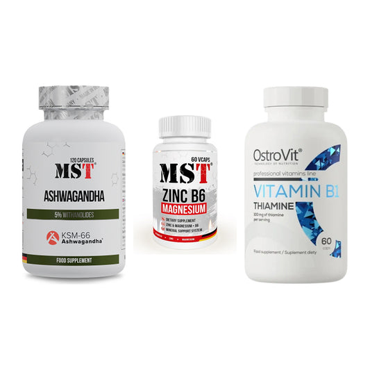 Stress & Balance: MST Ashwagandha + MST Zinc + Ostrovit – alle enthaltenen Artikel