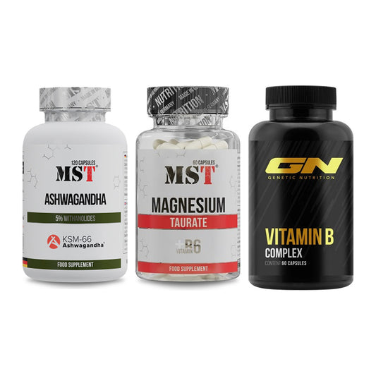 Stress & Balance: MST Ashwagandha + MST Magnesium + GN Vitamin – alle enthaltenen Artikel
