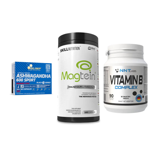 Stress & Balance: Olimp Ashwagand + Skill Nutrition + NNT Vitamin B – alle enthaltenen Artikel