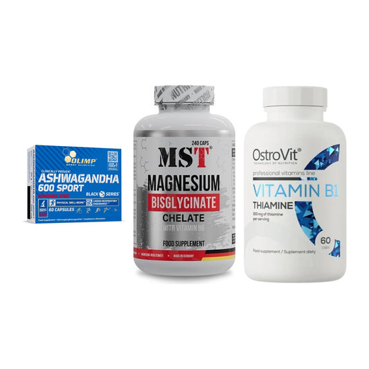 Stress & Balance: Olimp Ashwagand + MST Magnesium + Ostrovit – alle enthaltenen Artikel