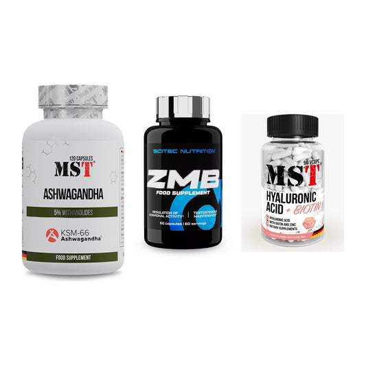 Stress & Balance: MST Ashwagandha + Scitec ZMB + MST Hyaluronic – alle enthaltenen Artikel