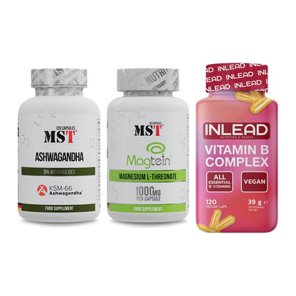 Stress & Balance: MST Ashwagandha + MST Magnesium + INLEAD Vitamin – alle enthaltenen Artikel