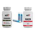 Stress & Balance: MST Ashwagandha + Body Attack + MST Niacin – alle enthaltenen Artikel
