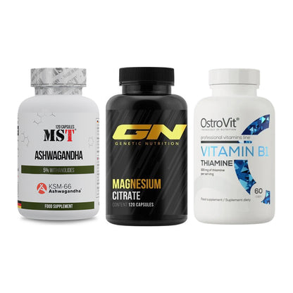 Stress & Balance: MST Ashwagandha + GN Magnesium + Ostrovit – alle enthaltenen Artikel