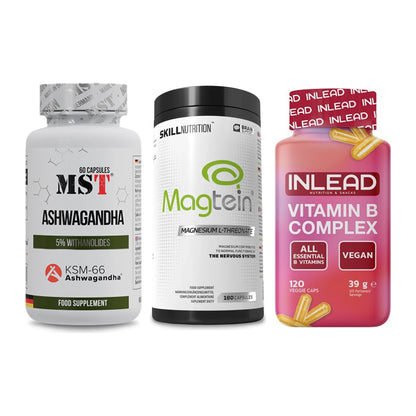 Stress & Balance: MST Ashwagandha + Skill Nutrition + INLEAD Vitamin – alle enthaltenen Artikel
