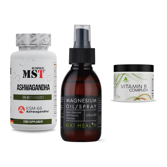 Stress & Balance: MST Ashwagandha + KIKI Health + Peak Vitamin B – alle enthaltenen Artikel