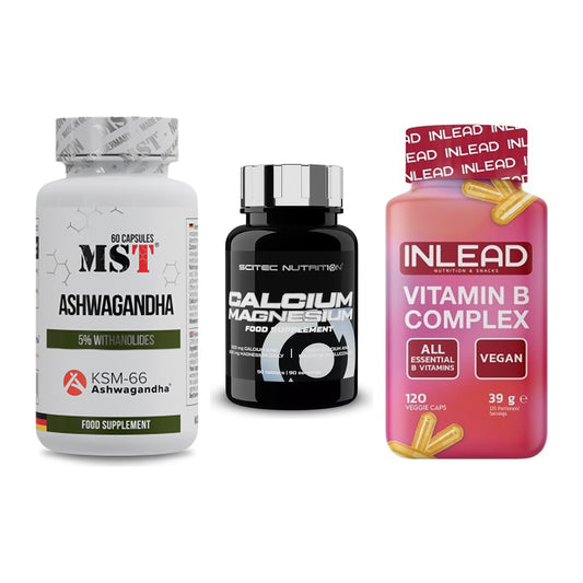 Stress & Balance: MST Ashwagandha + Scitec Calcium + INLEAD Vitamin – alle enthaltenen Artikel