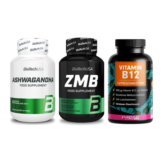 Stress & Balance: BioTech Ashwaga + BioTech ZMB + ProFuel Vitamin – alle enthaltenen Artikel