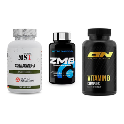 Stress & Balance: MST Ashwagandha + Scitec ZMB + GN Vitamin – alle enthaltenen Artikel