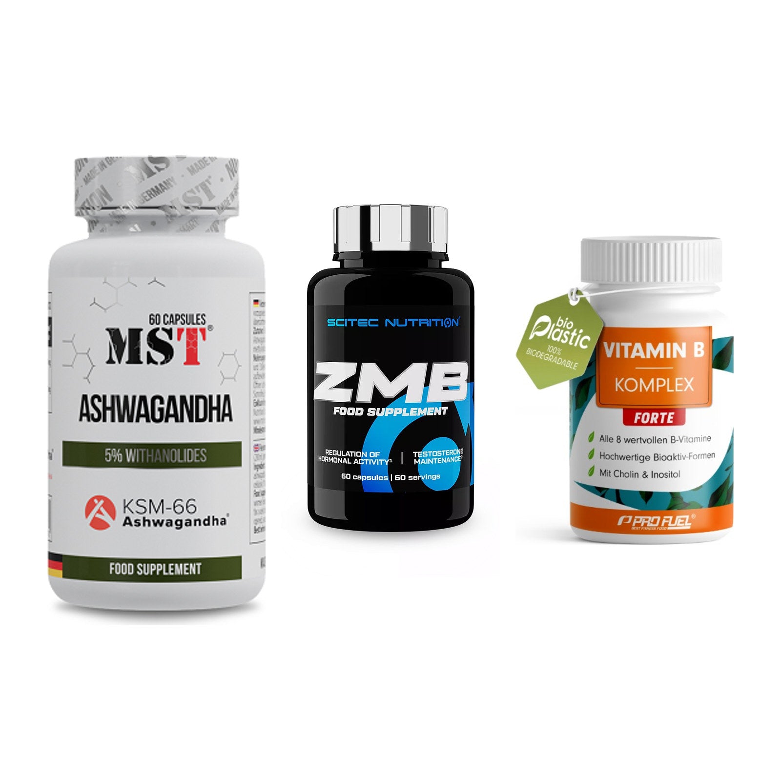 Stress & Balance: MST Ashwagandha + Scitec ZMB + ProFuel Vitamin – alle enthaltenen Artikel