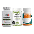 Stress & Balance: MST Ashwagandha + Sinob Magnesium + ProFuel BIOTIN – alle enthaltenen Artikel